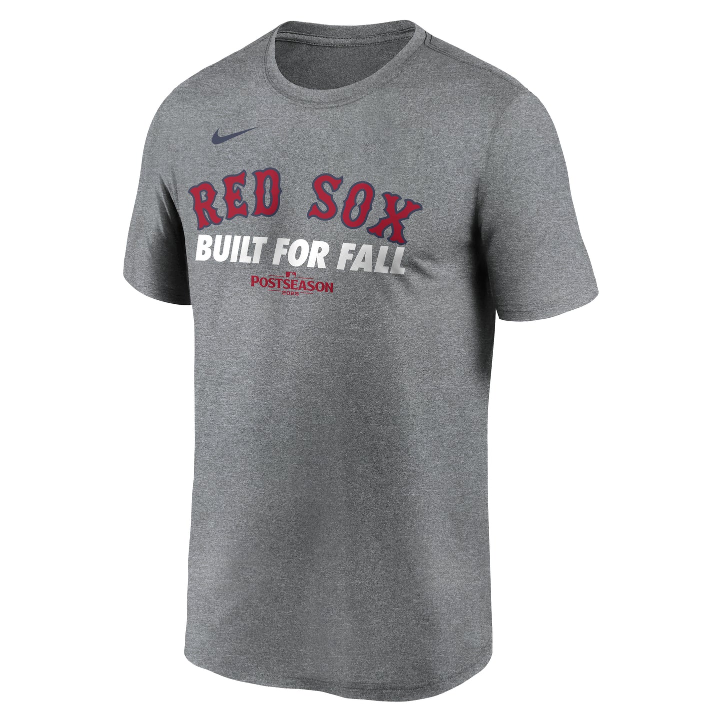 Boston Red Sox Nike 2025 Built For Fall Grey Dri Fit T-Shirt