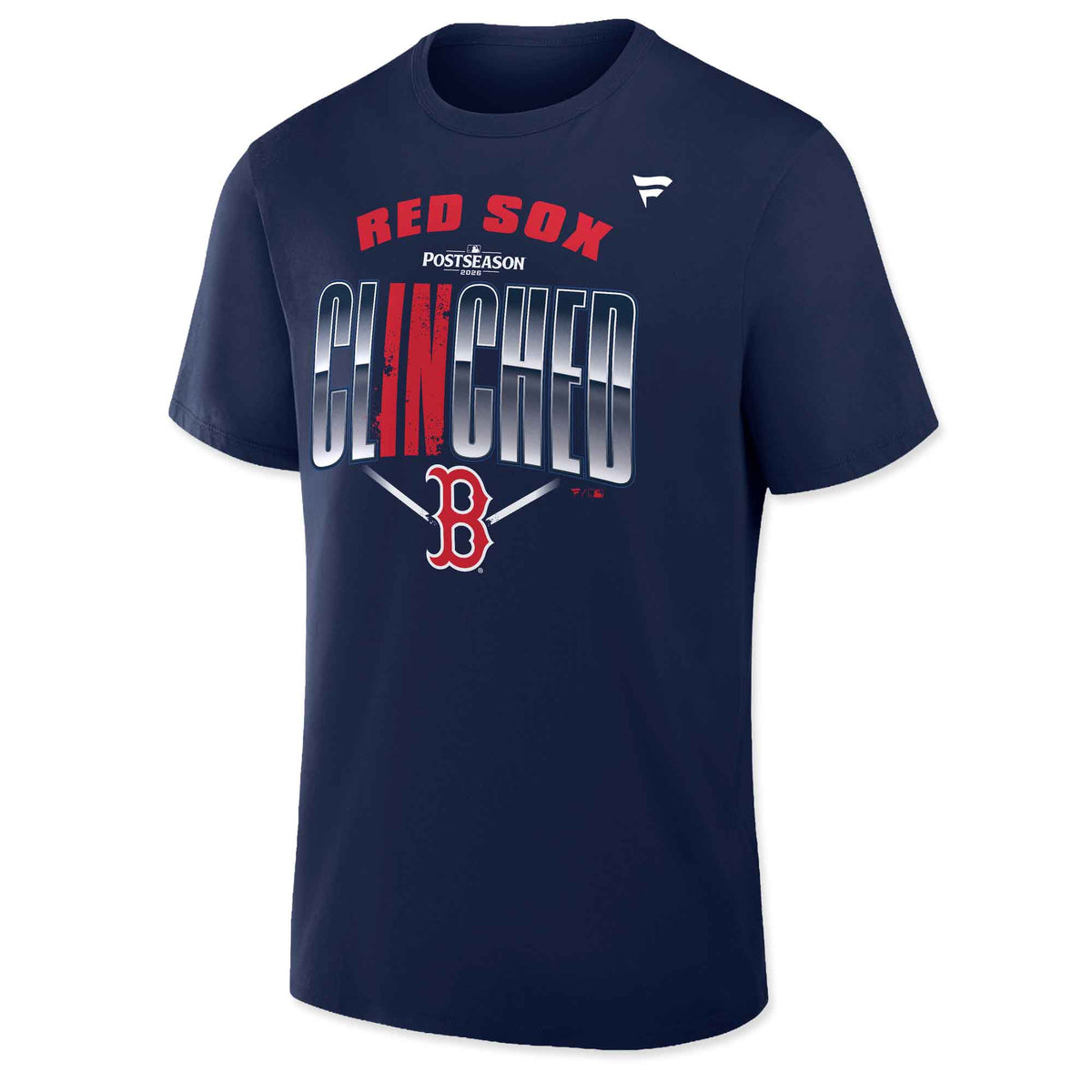2026 Boston Red Sox Postseason CLINCHED Navy T-Shirt
