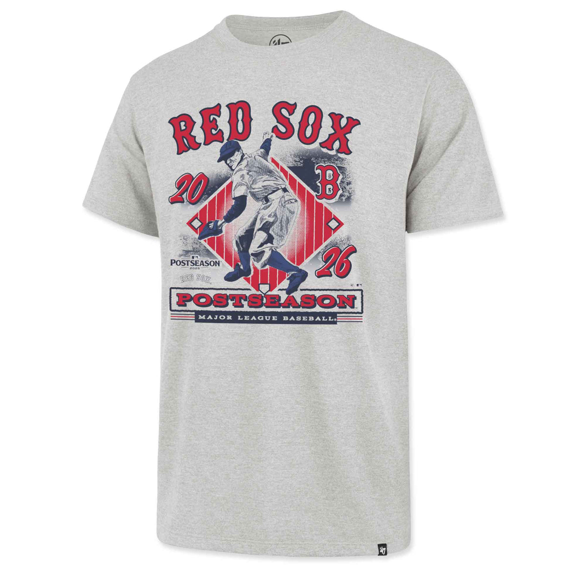 2026 Boston Red Sox Postseason GREY Franklin T-Shirt