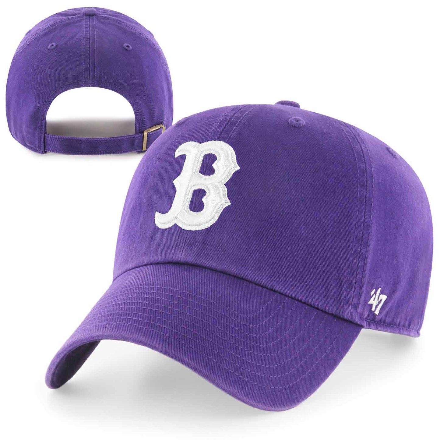 Boston Red Sox Purple Adjustable Clean Up Hat