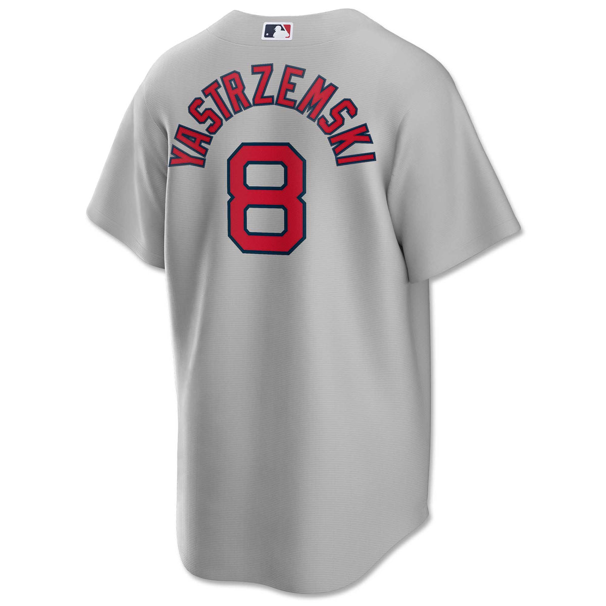 Boston Red Sox NIKE Grey ROAD Carl Yastrzemski #8 Jersey – 19JerseyStreet