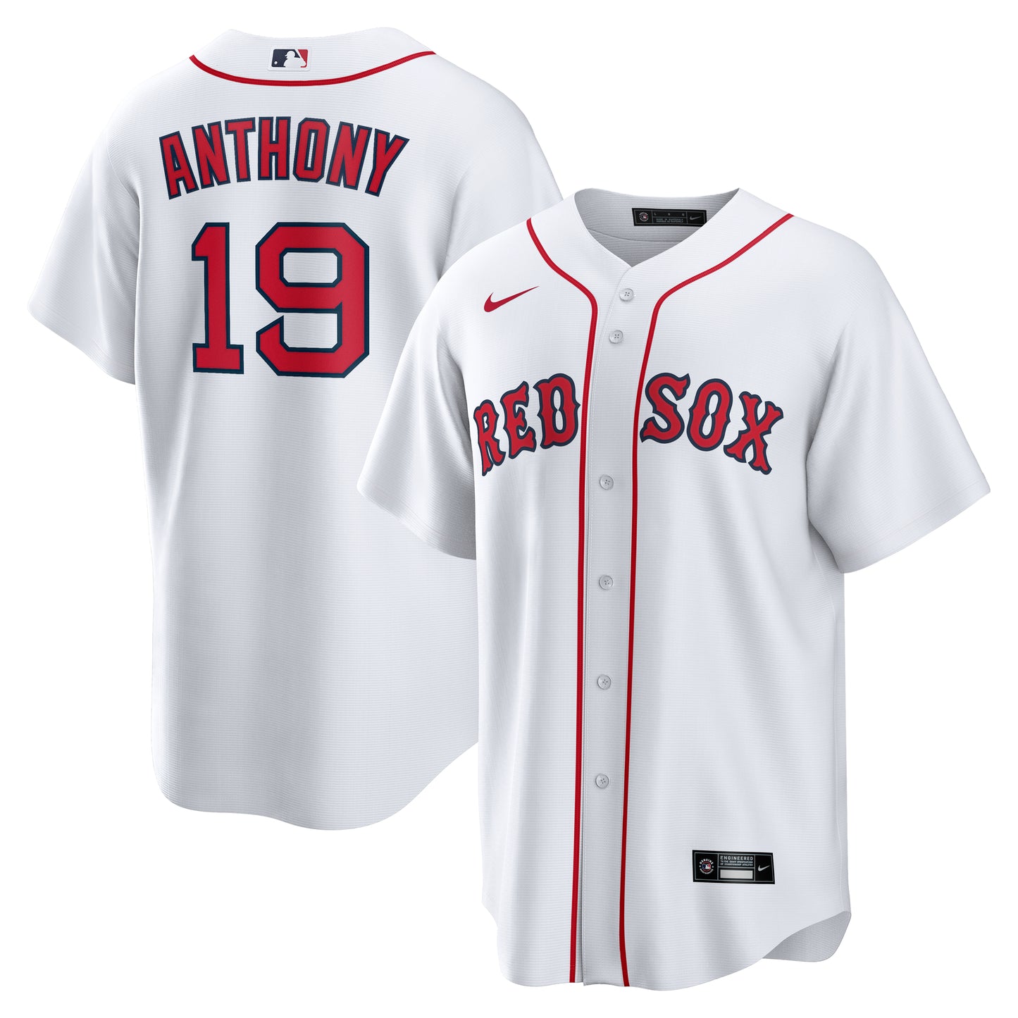 Boston Red Sox NIKE White Home Roman Anthony #19 Replica Jersey