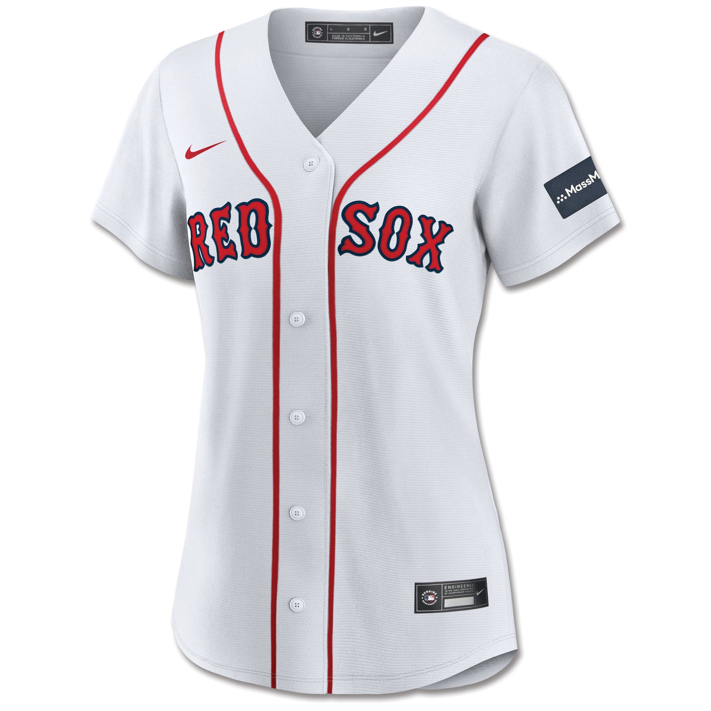 Boston Red Sox MassMutual WOMENS Custom Nike Home Replica Jersey