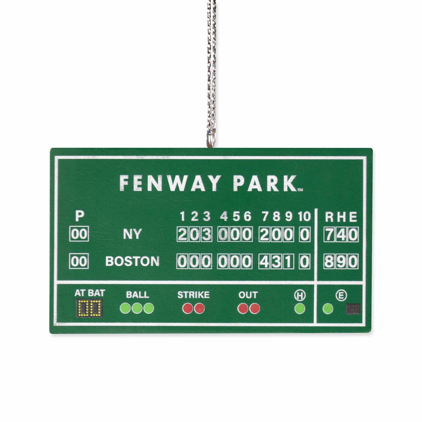 Boston Red Sox Fenway Park Green Monster Scoreboard Ornament