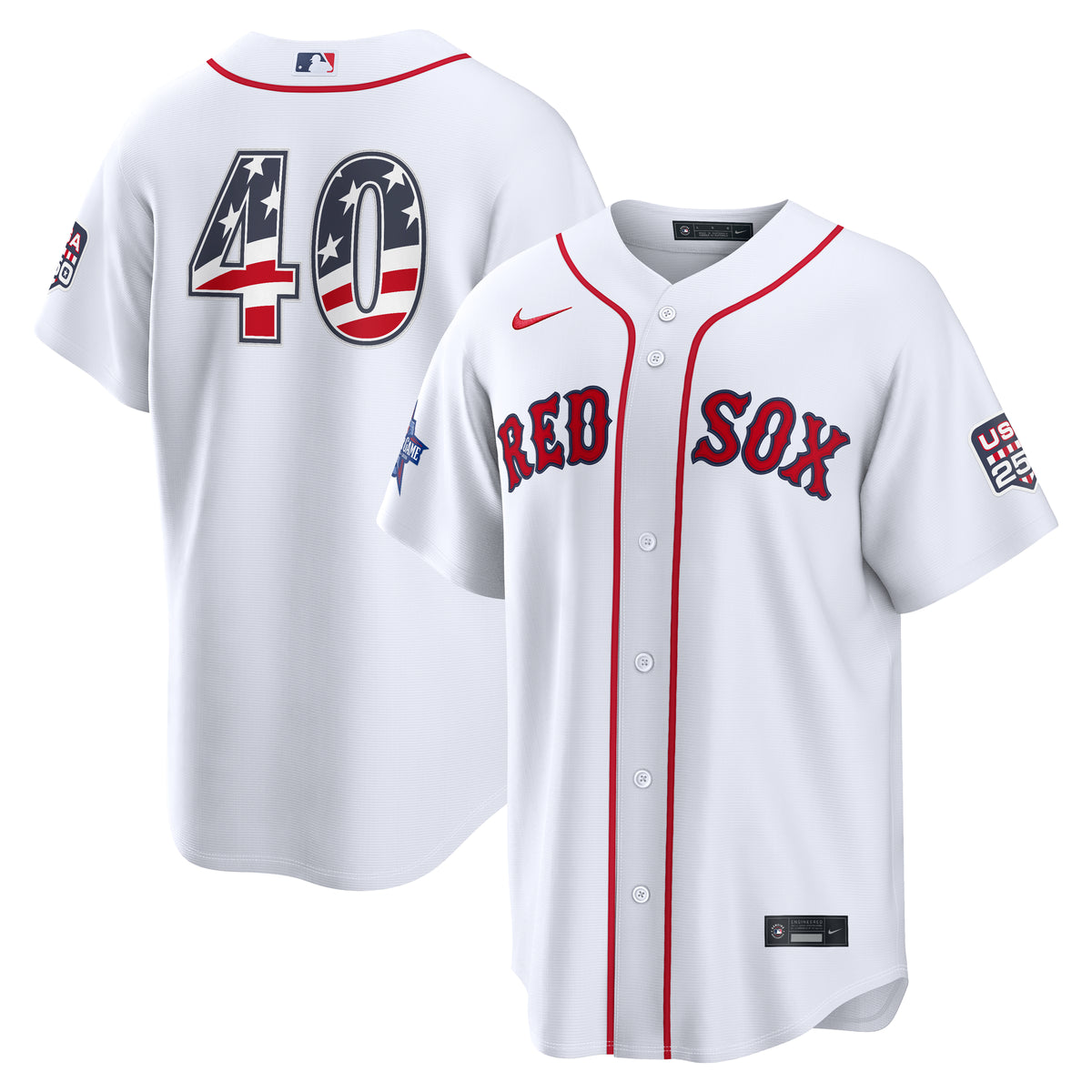 Boston Red Sox NIKE 2026 All-Star Edition Stars & Stripes Willson Contreras #40 Jersey