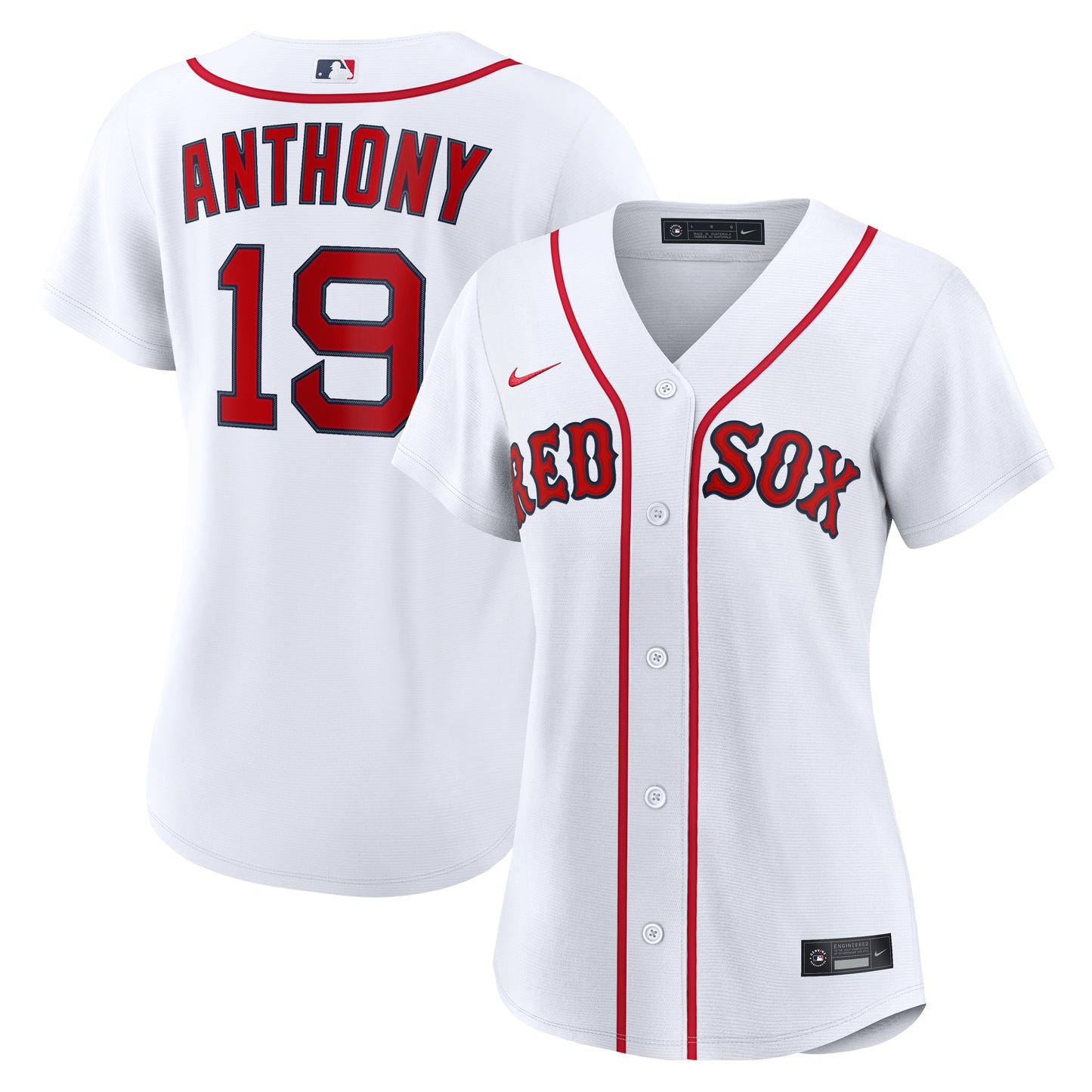 Ladies Boston Red Sox Nike White HOME Cool Base Jersey Anthony #19