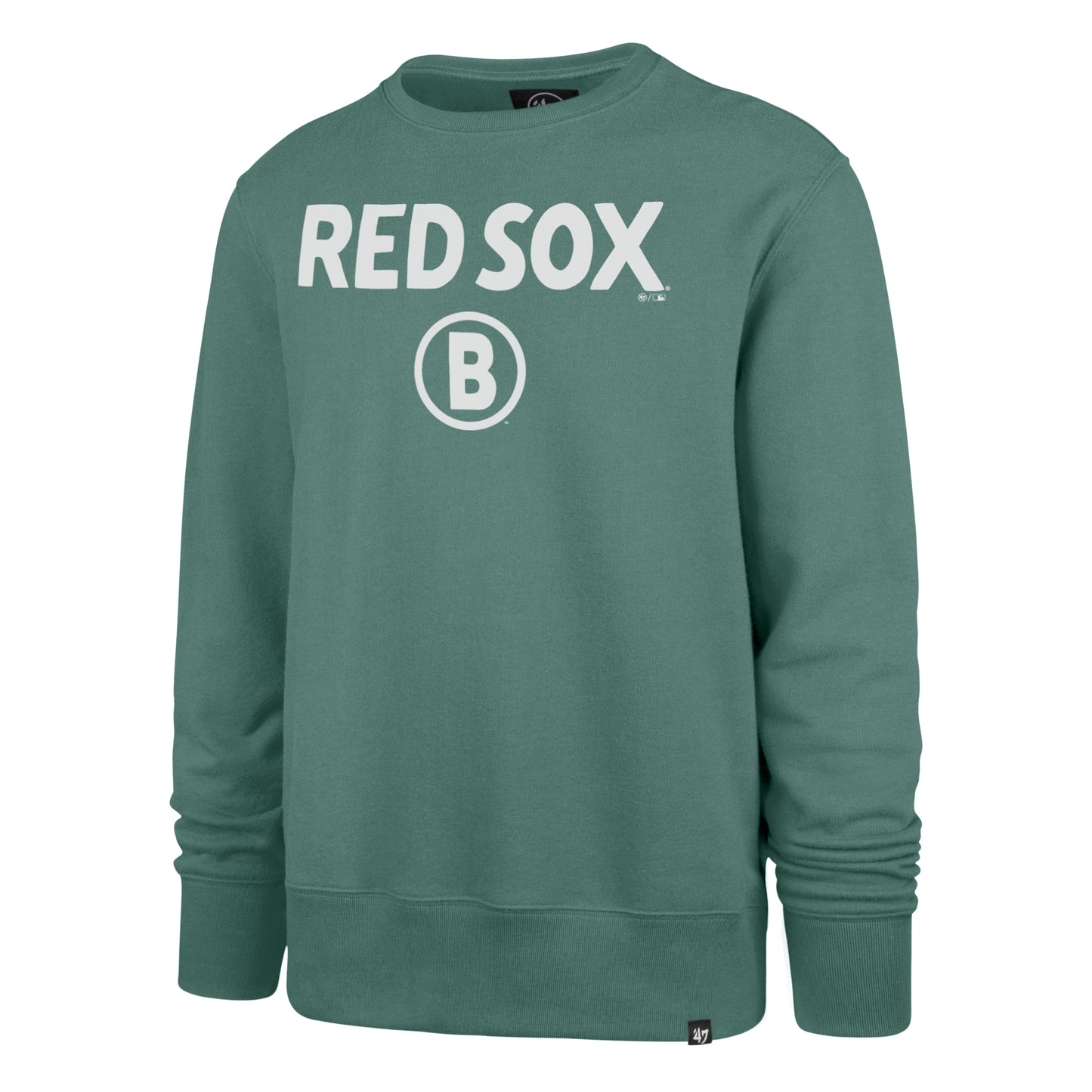 Boston Red Sox 25 City Connect Green Tackle Crew Neck