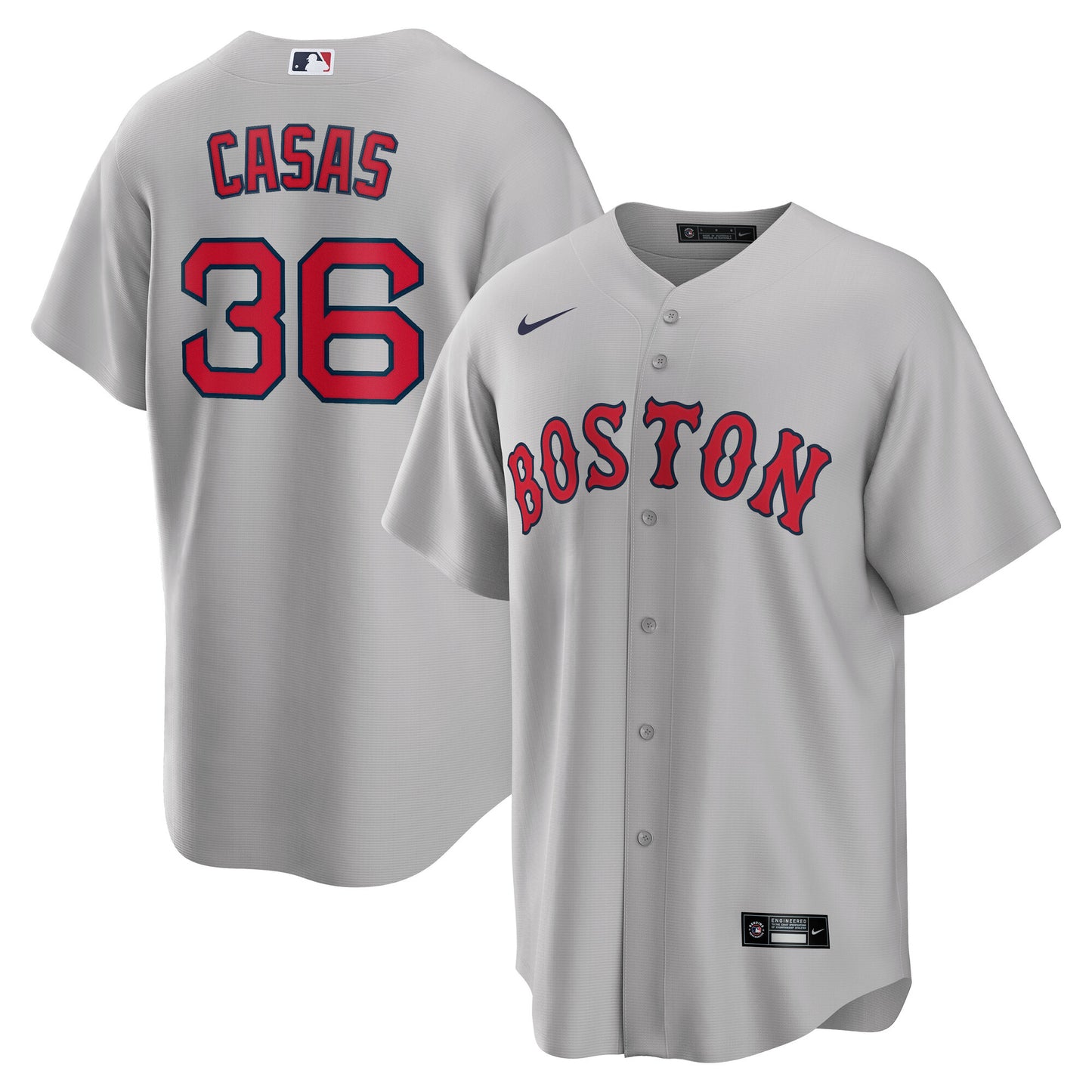Boston Red Sox NIKE Grey ROAD Tristan Casas Jersey