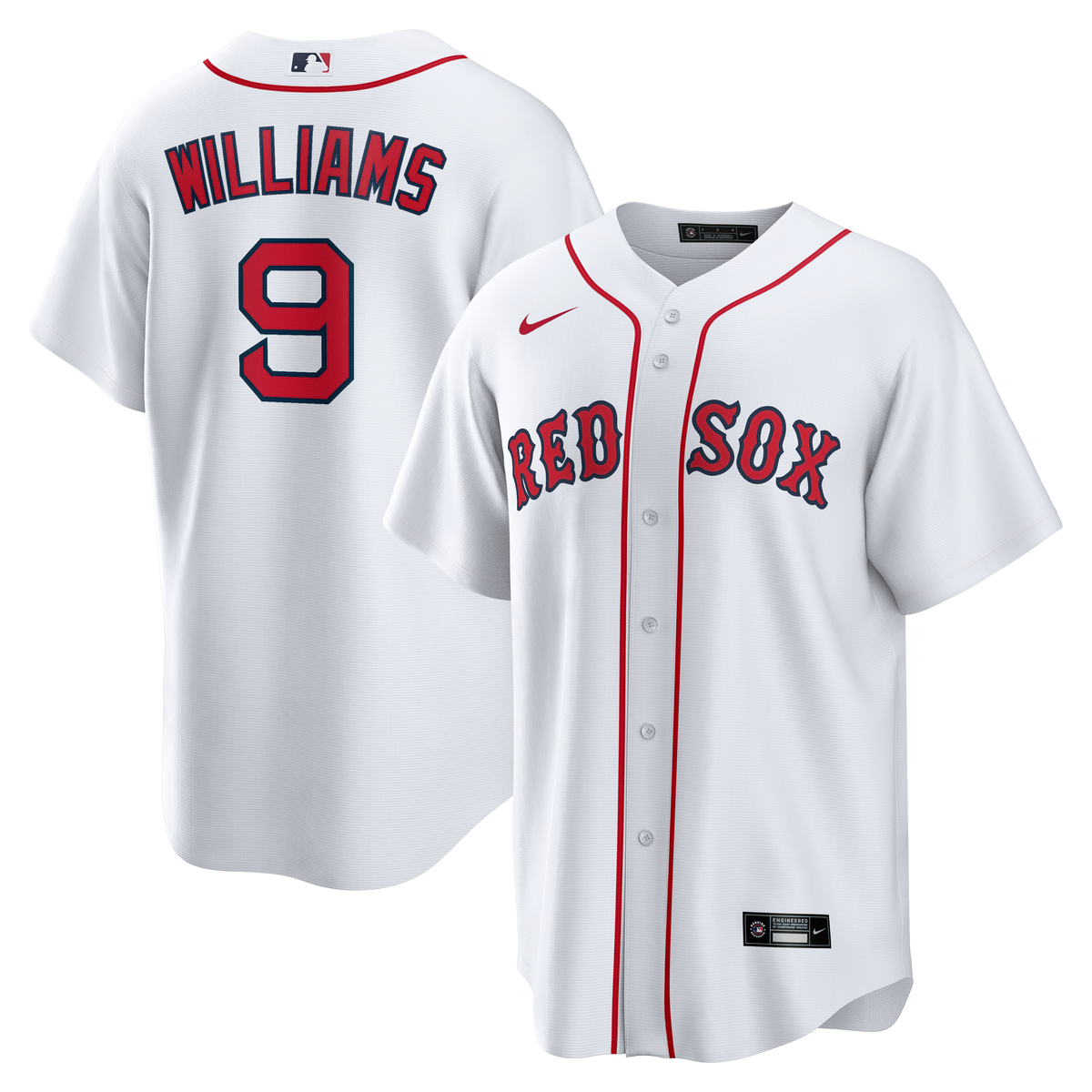 Jersey NInja - Boston Red Sox White Ted Williams Crossover Hockey Jersey