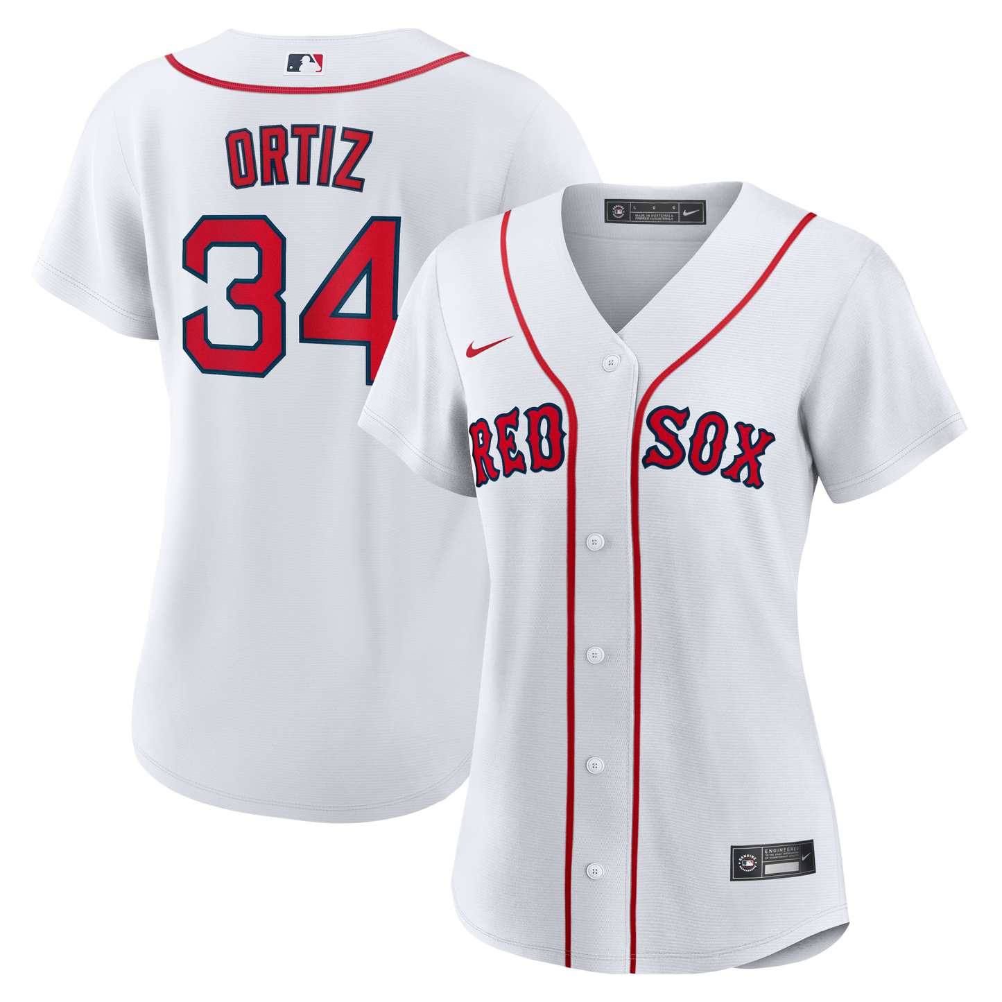 Ladies Boston Red Sox Nike White HOME Cool Base Jersey Ortiz #34