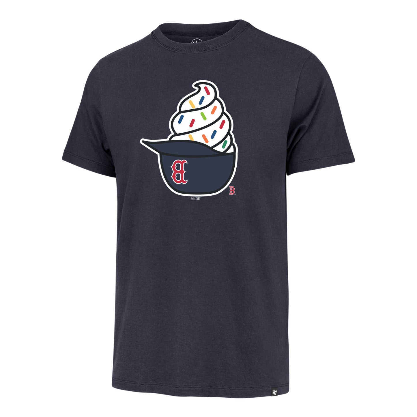 Boston Red Sox Navy Ice Cream Helmet Franklin T-Shirt