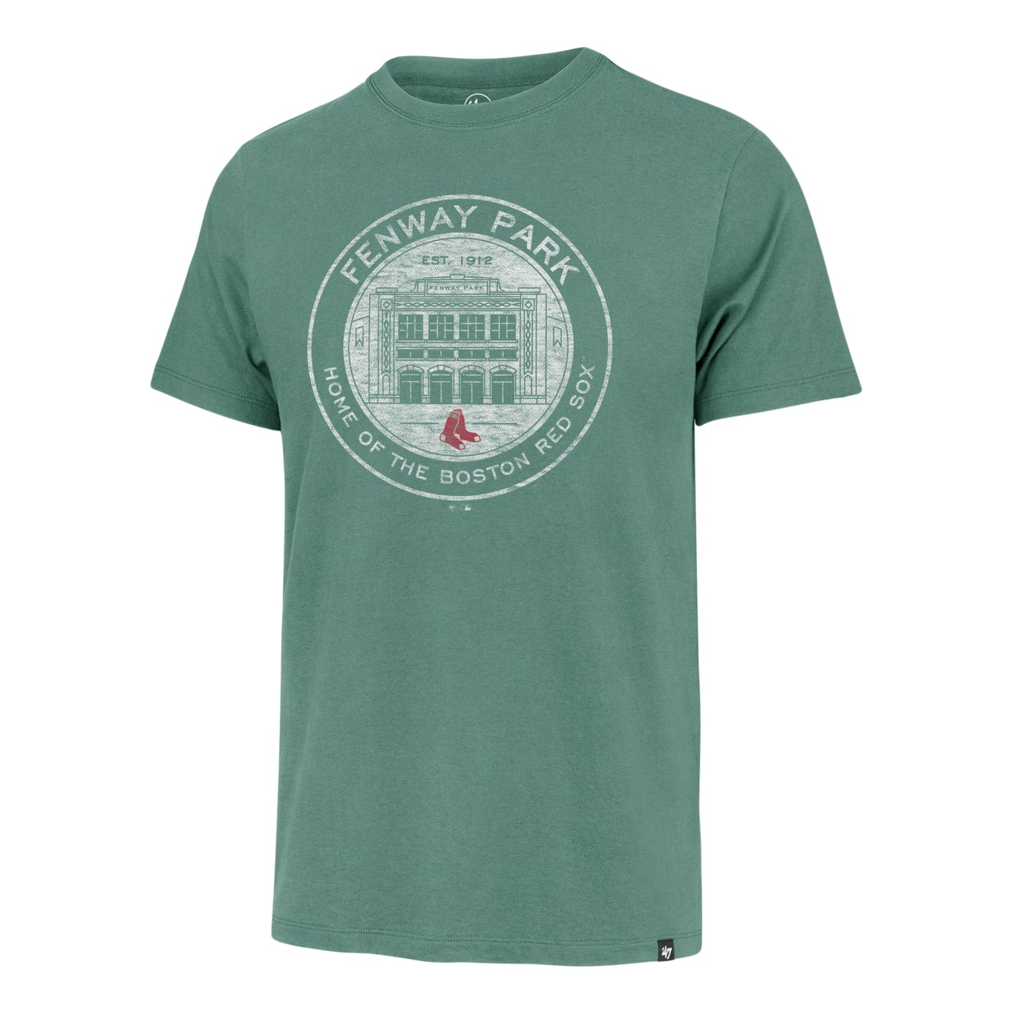 Fenway Park Coin Logo Green Garment Washed T-Shirt