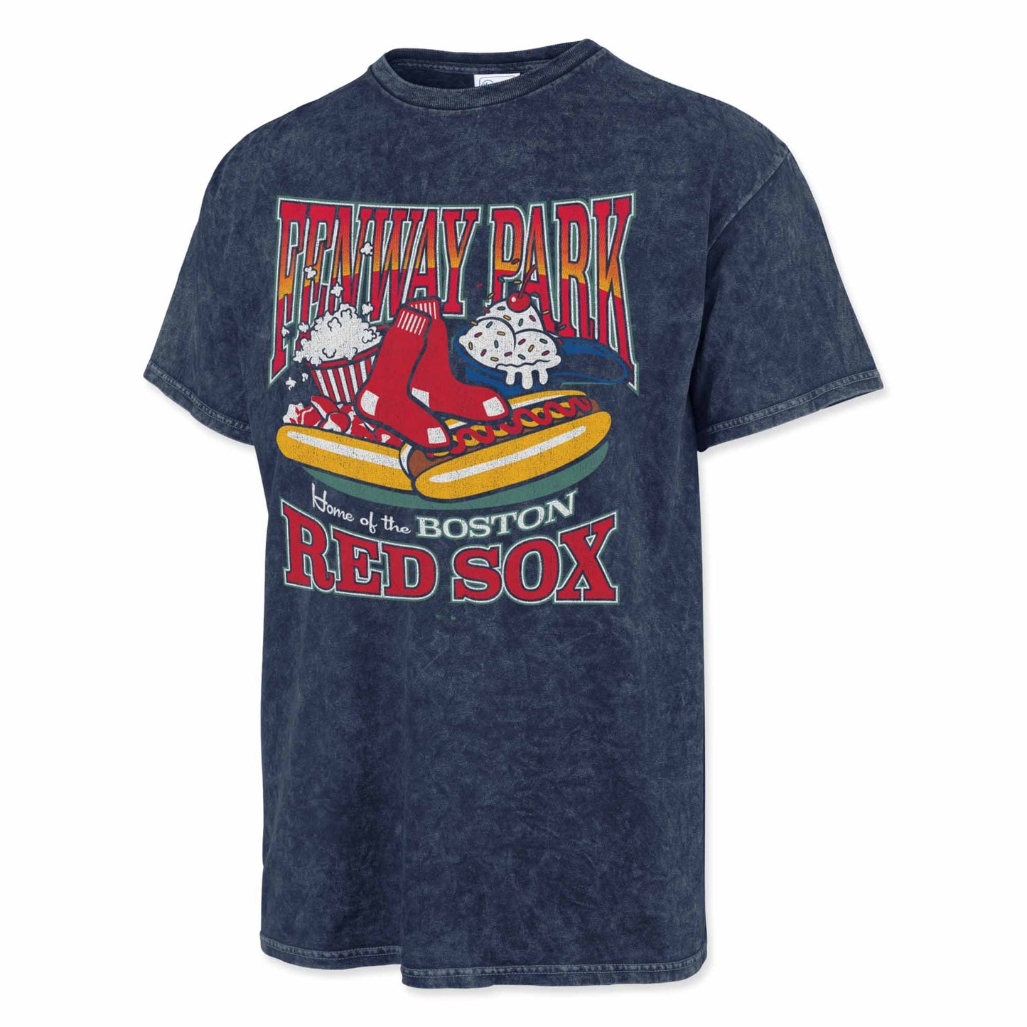 Boston Red Sox Navy Fenway Park Snacks Tubular T-Shirt