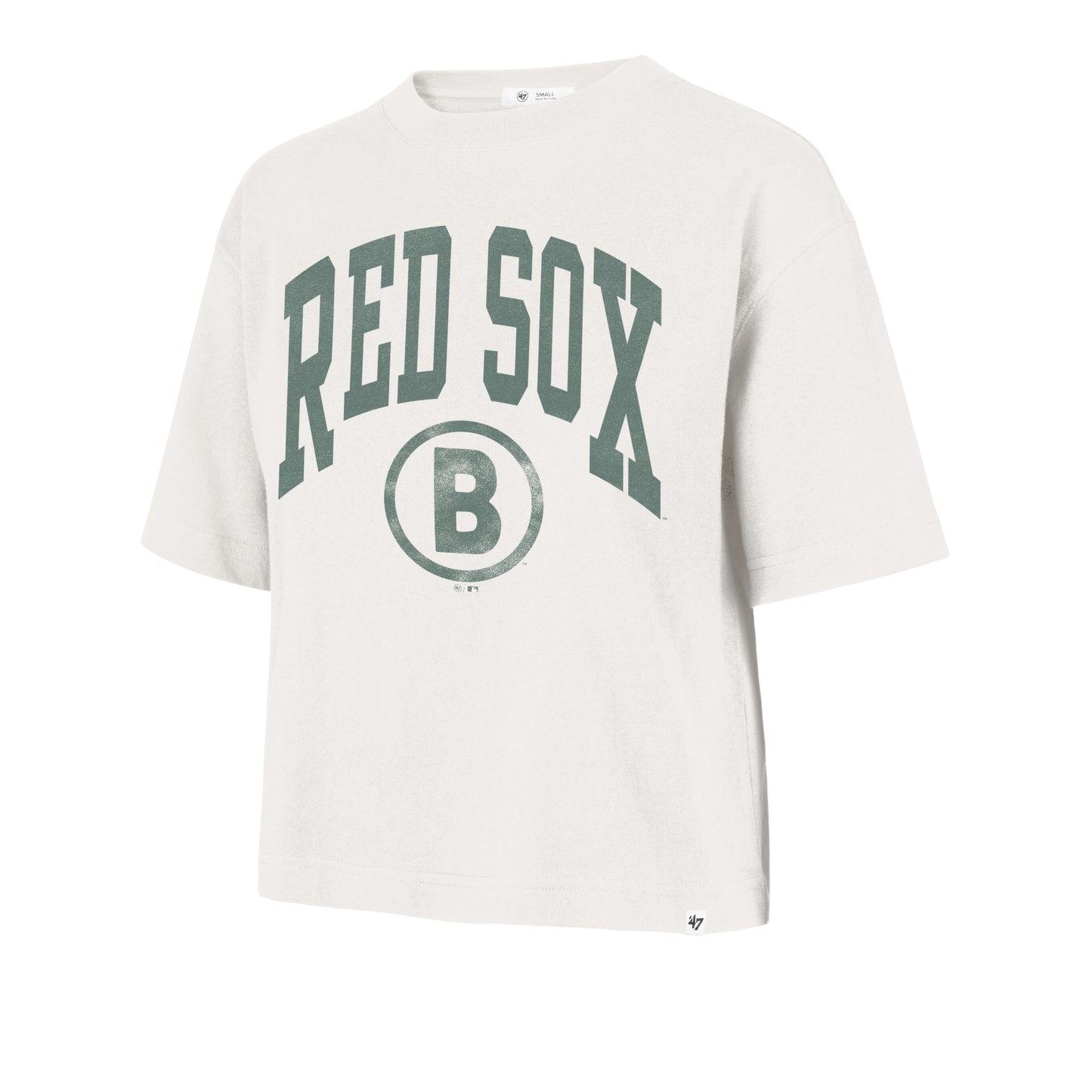 Boston Red Sox Ladies Sandstone City Connect Crop Tee