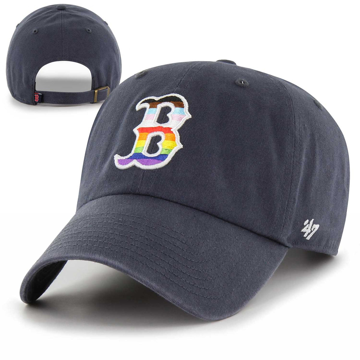 Boston Red Sox '47 Two Sox Pride Adjustable Hat - Navy