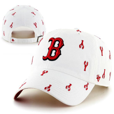 Boston Red Sox Womens Clean-Up Lobsta Roll White Adjustable Cap