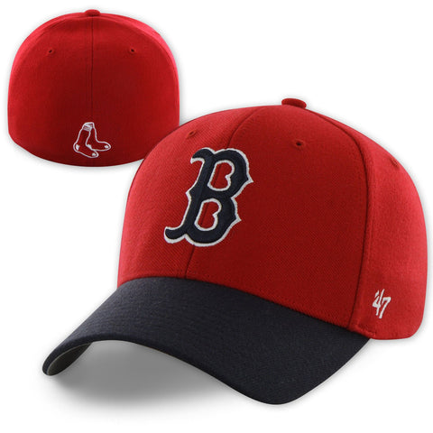 Boston Red Sox Stretch Fitted Red/Navy 1975 Hat