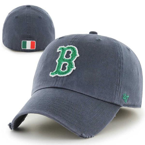 Boston Red Sox Franchise Navy Southie Irish Flag Back Fitted Hat