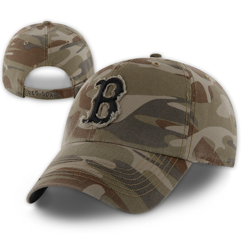 Boston Red Sox Clean-Up Tarpoon Camo Adjustable Hat