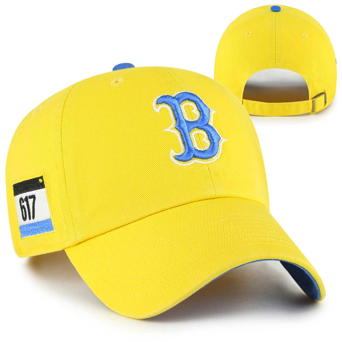 Boston Red Sox Yellow City Connect Clean Up Adjustable Hat