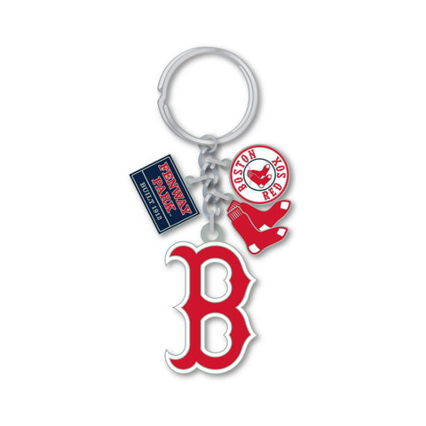 Boston Red Sox Cluster Logos Keychain