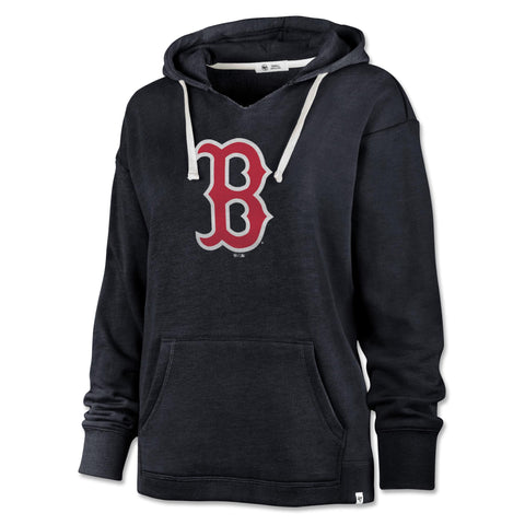 Boston Red Sox Ladies Navy Emerson B Logo Hood