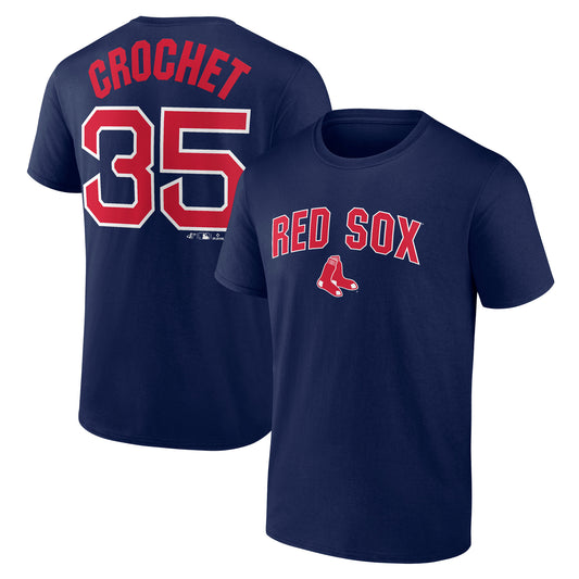 Boston Red Sox Crochet #35 Player T-Shirt - Navy