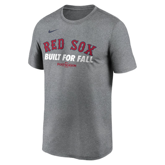 Boston Red Sox Nike 2025 Built For Fall Grey Dri Fit T-Shirt