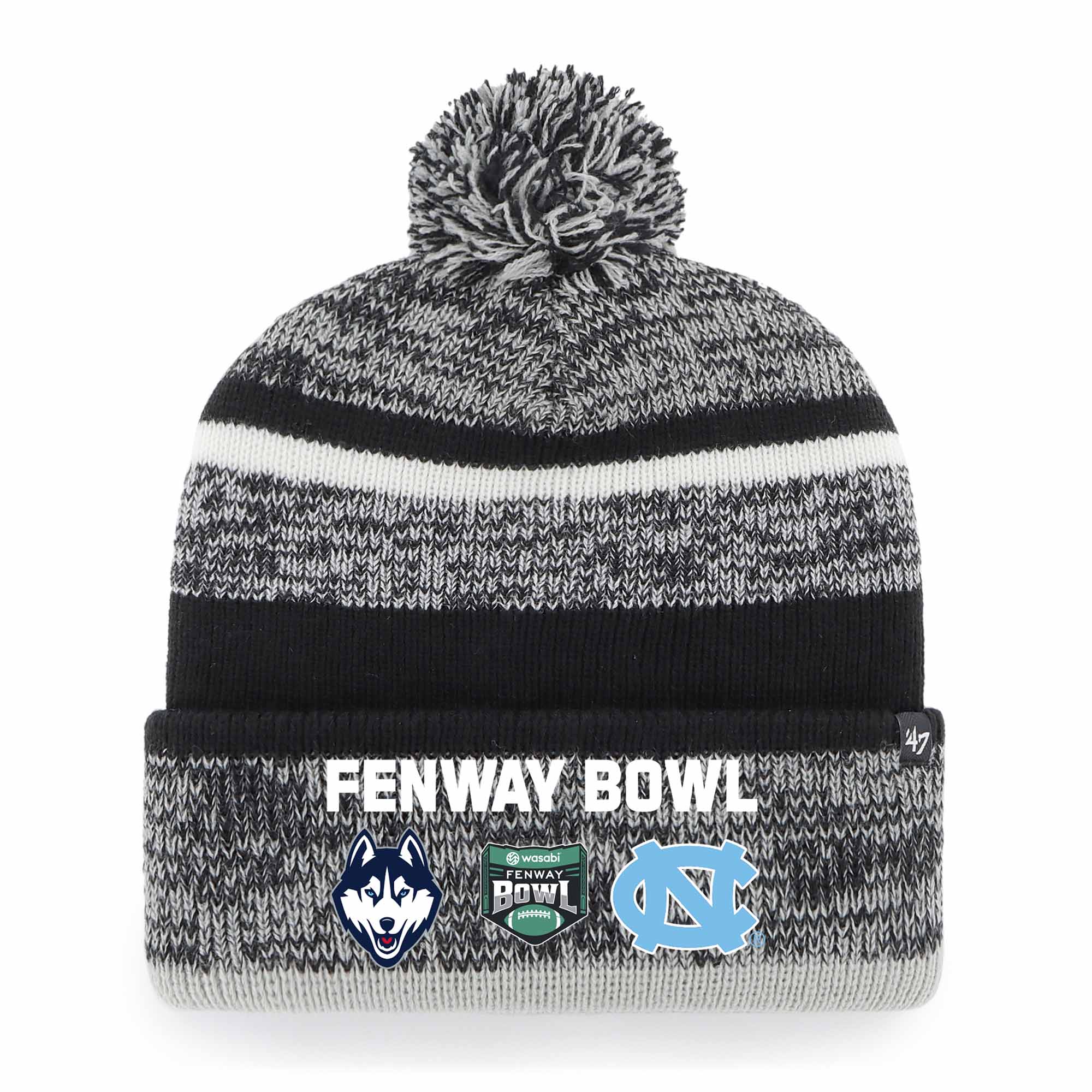 2024 Fenway Bowl Dueling UCONN vs UNC Winter Knit Hat 19JerseyStreet