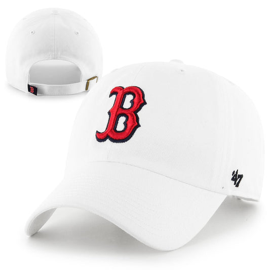 Boston Red Sox White Clean Up Adjustable Hat