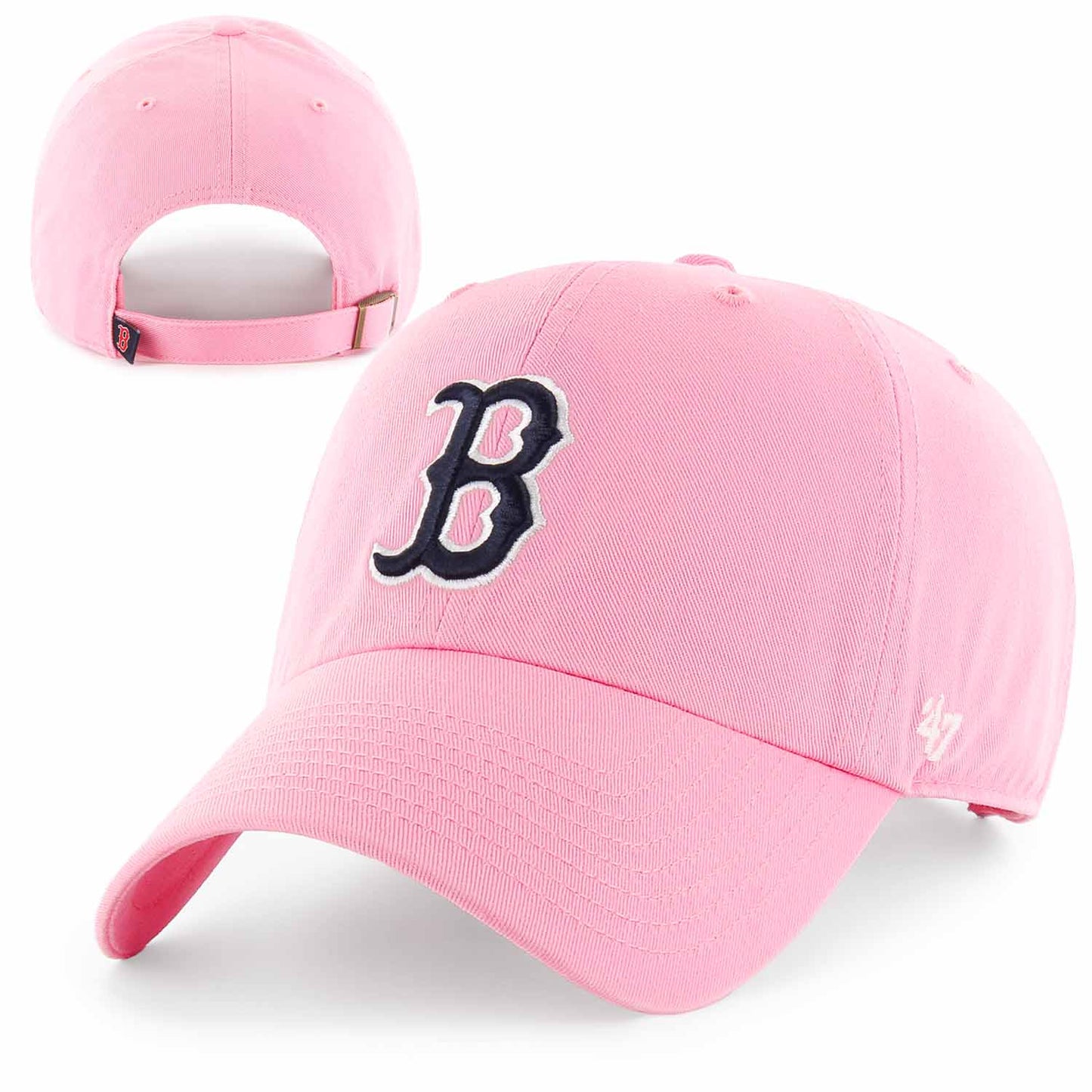 Boston Red Sox Kids Rose Pink Clean Up Adjustable Hat