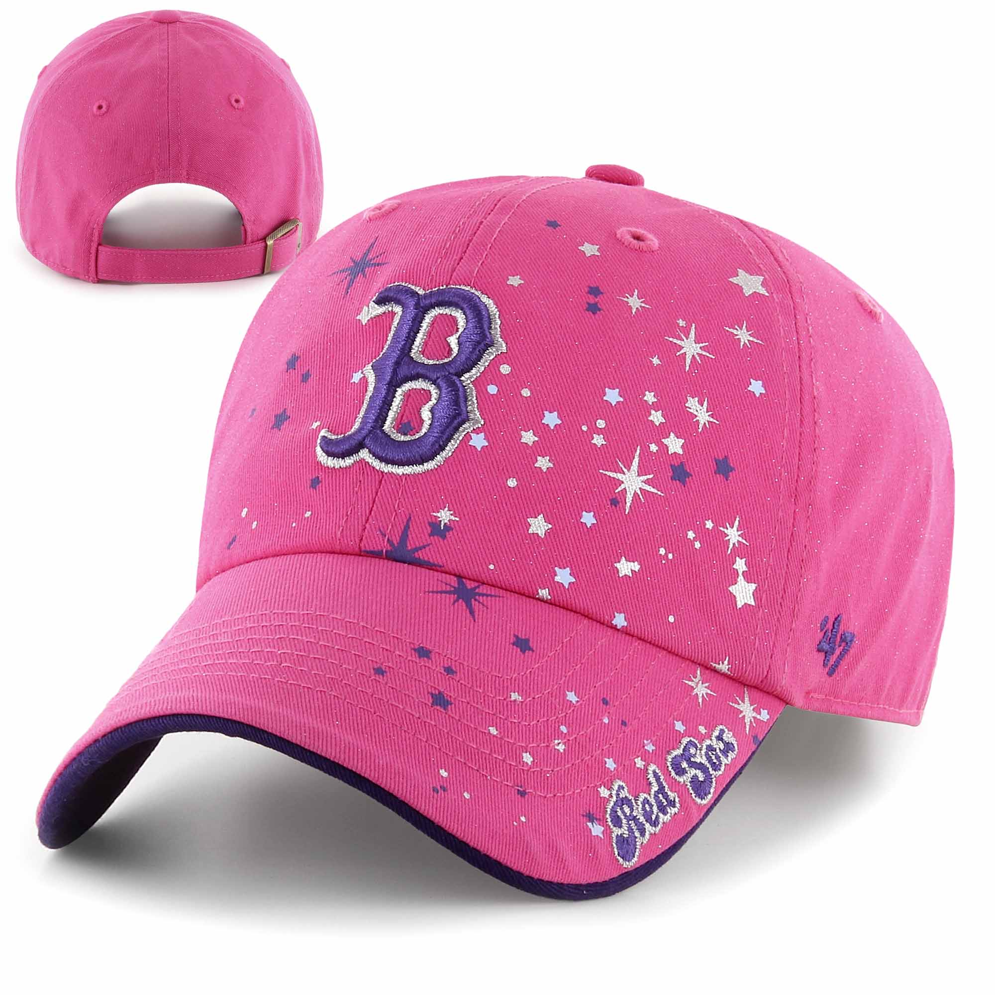 Boston Red Sox Kids Clean-Up Stardust Adjustable Hat – 19JerseyStreet