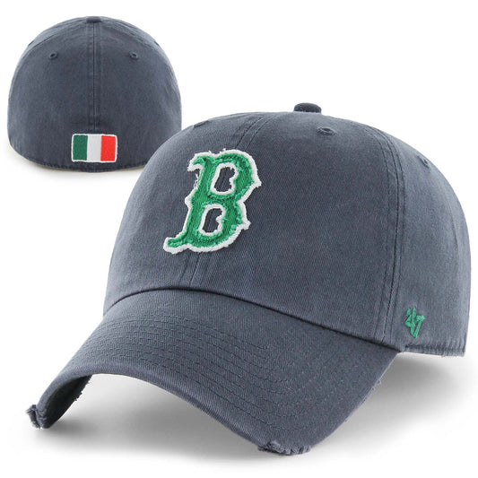 Boston Red Sox Franchise Navy Southie Irish Flag Back Fitted Hat