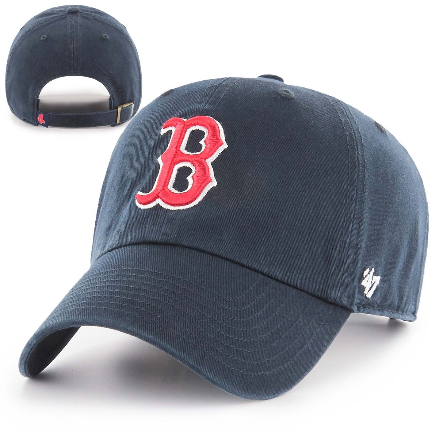 Boston Red Sox Womens Dark Navy Clean Up Adjustable Hat