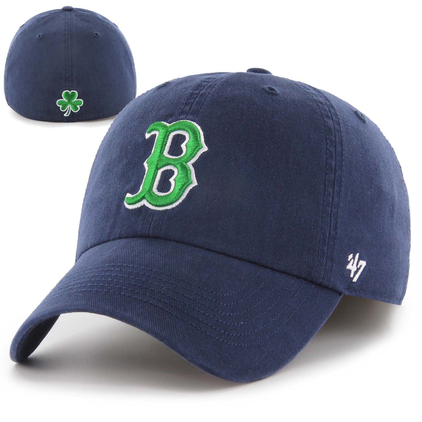 Boston Red Sox Franchise Dark Navy St. Pat's Fitted Hat