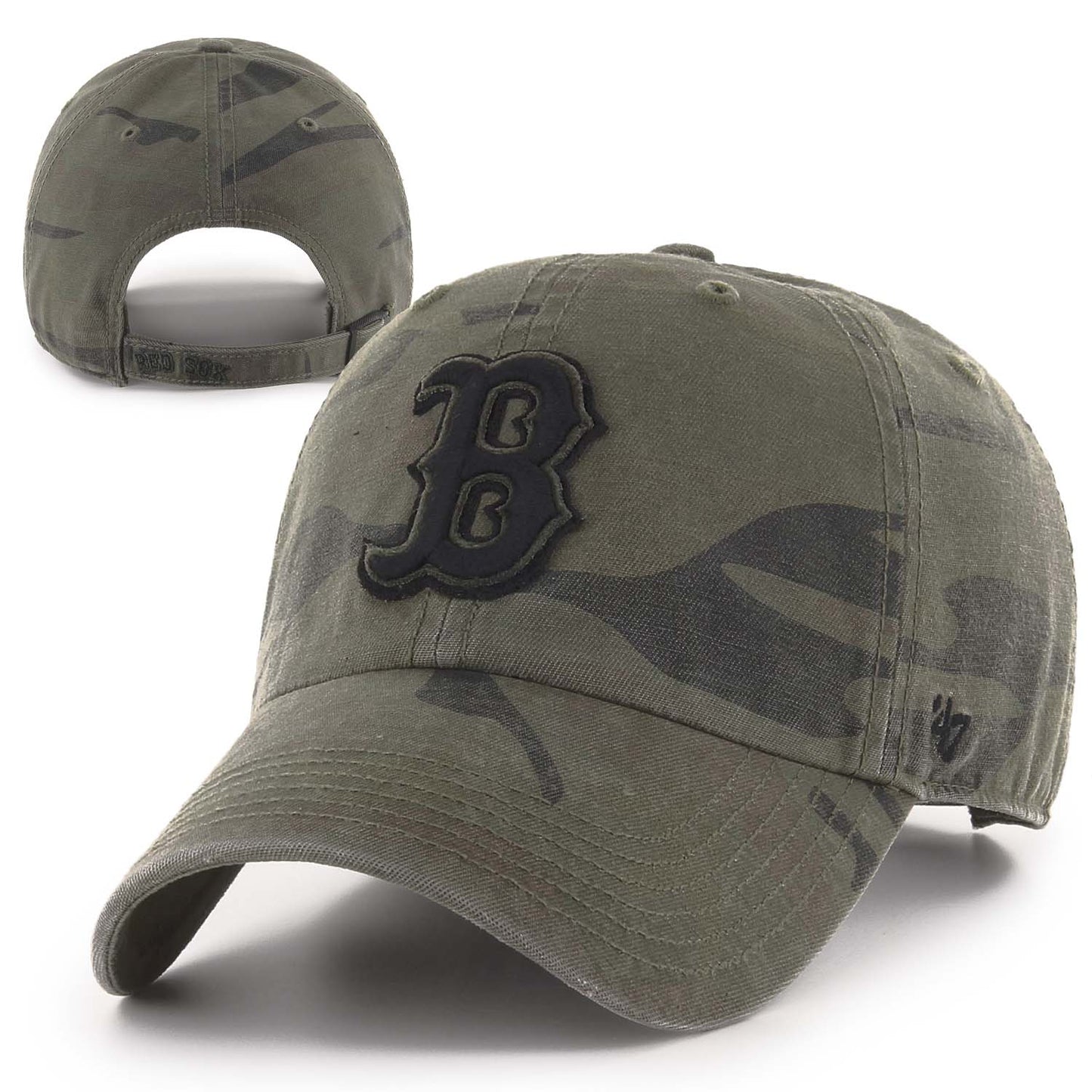 Boston Red Sox Clean-Up Movement B Camo Adjustable Hat