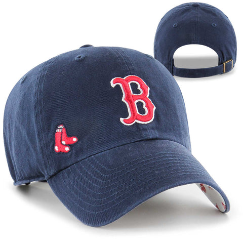 Boston Red Sox Womens Clean-Up Navy Confetti Icon Adjustable Cap