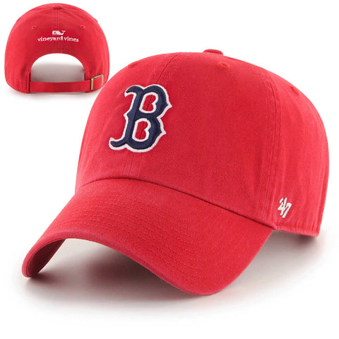 Vineyard Vines Boston Red Sox Red Clean Up Full Sail Hat