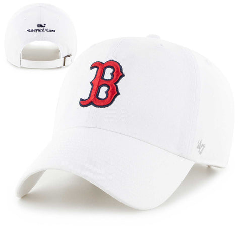 Vineyard Vines Boston Red Sox White Clean Up Full Sail Hat