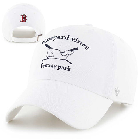 Vineyard Vines Boston Red Sox Vintage White Clean Up Cross Bats Hat