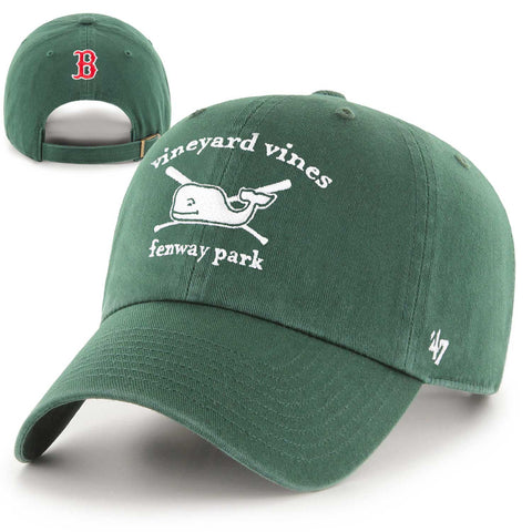 Vineyard Vines Boston Red Sox Vintage Green Clean Up Cross Bats Hat