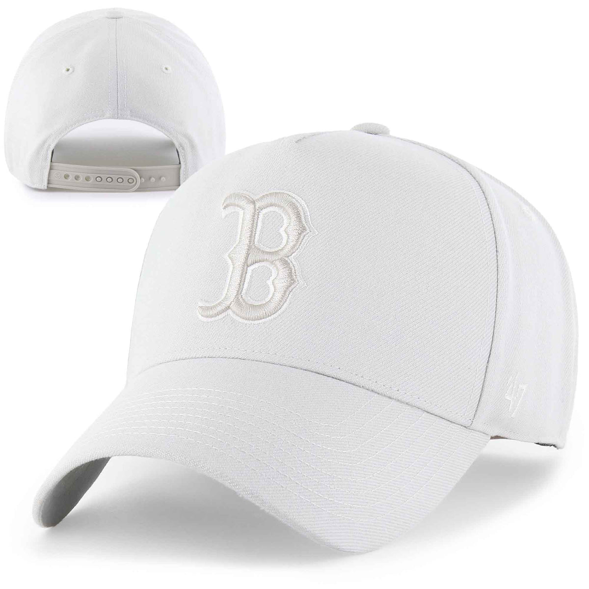 Boston Red Sox Bone Ballpark Offside DT MVP Adjustable Hat