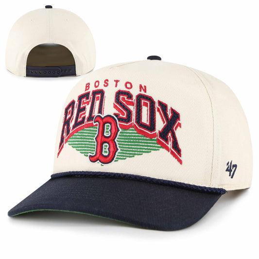 Boston Red Sox Natural/Navy Pomona Hitch Adjustable Hat