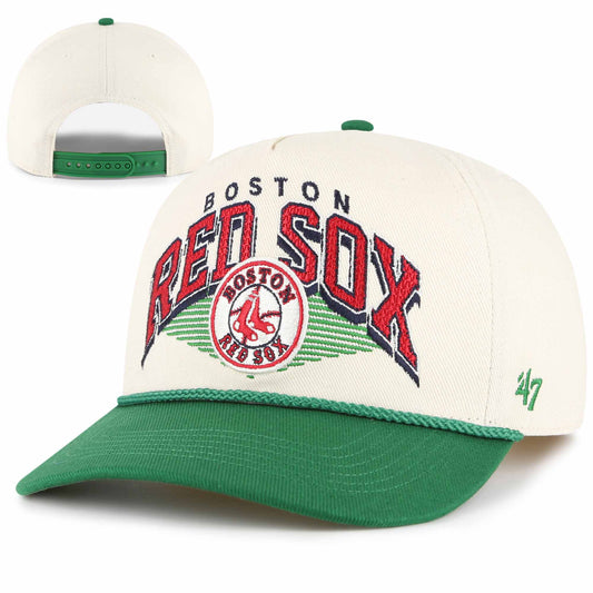 Boston Red Sox Natural/Kelly Pomona Hitch Adjustable Hat