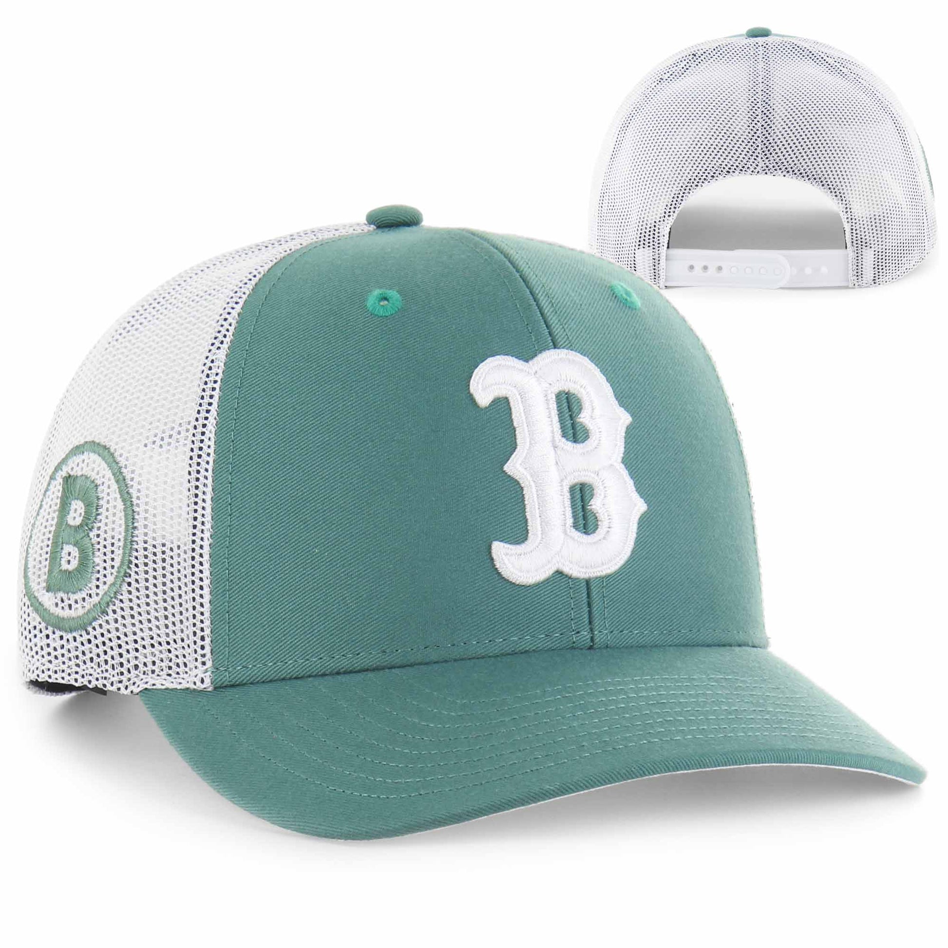 Boston Red Sox 25 City Connect Green Trucker Snapback Adjustable