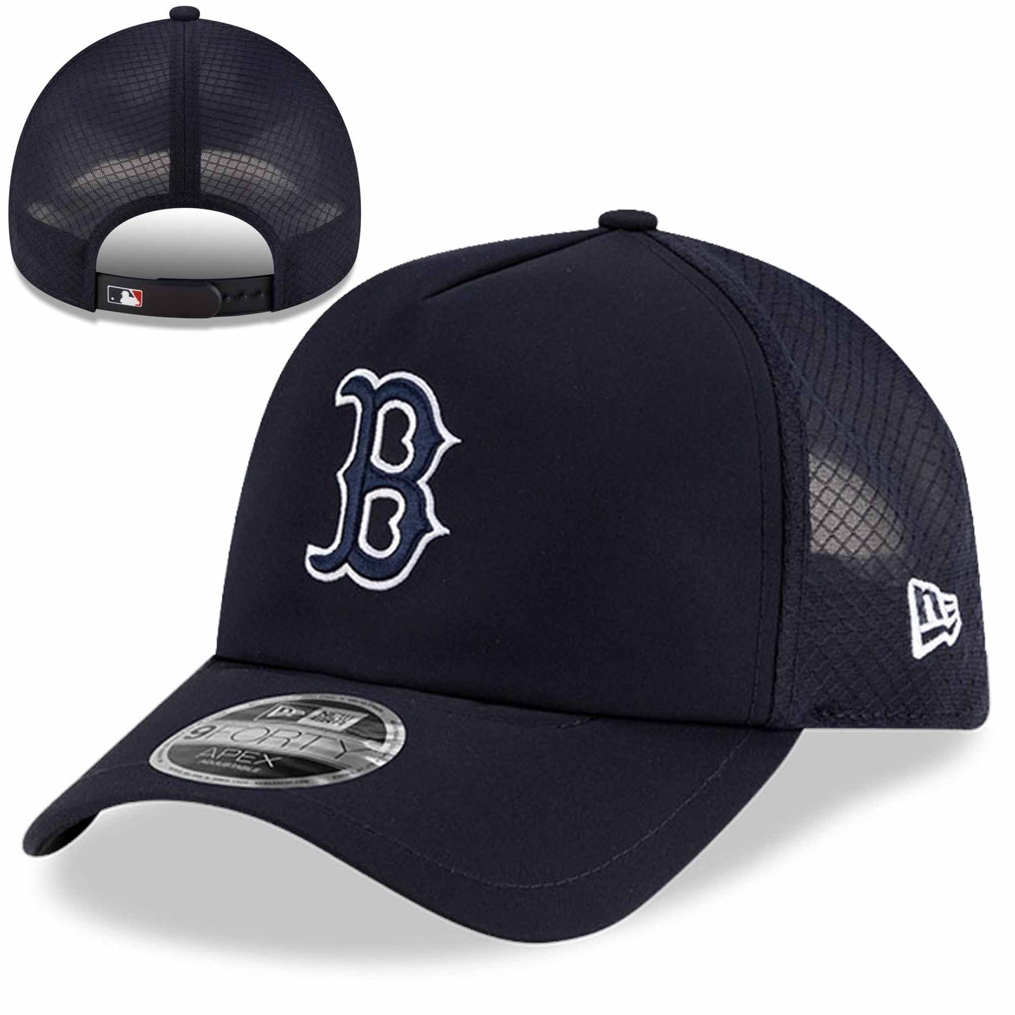 Boston Red Sox New Era 9Forty Navy Apex Adjustable Hat