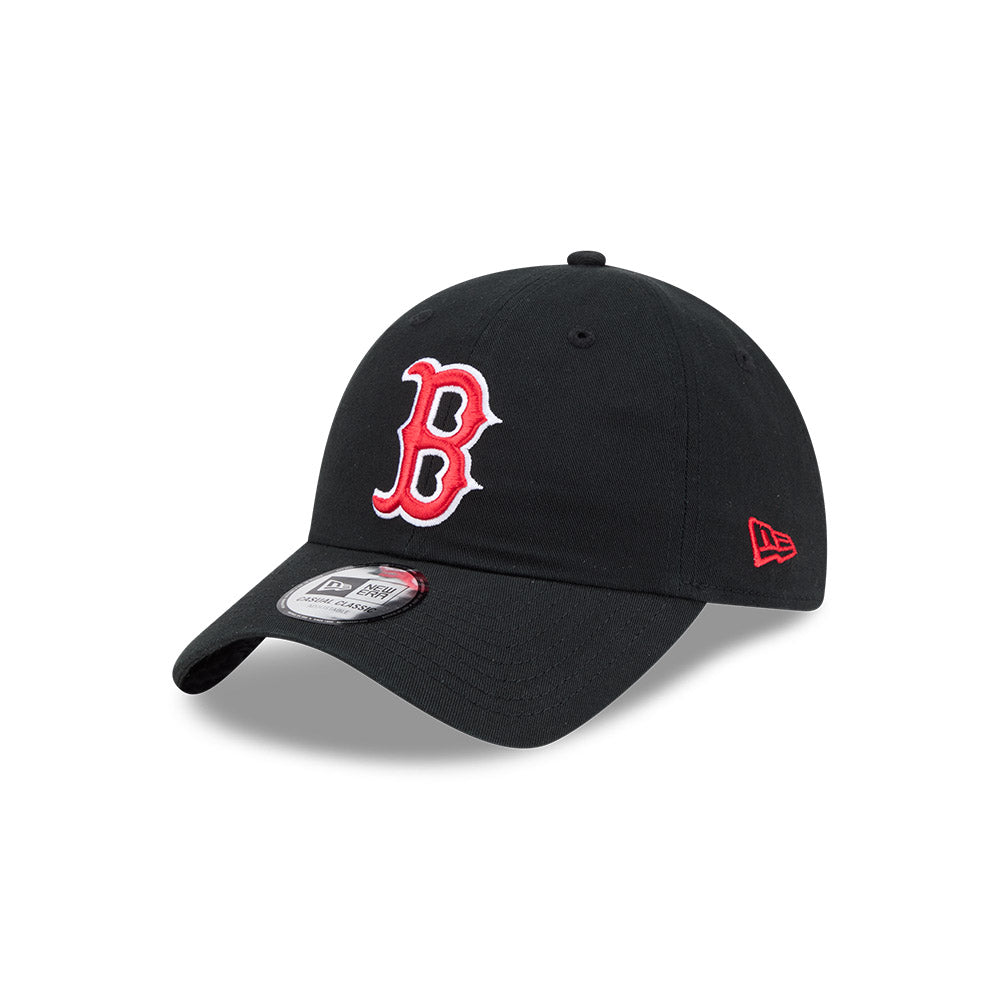 Boston Red Sox New Era Black Casual Classic Adjustable Hat