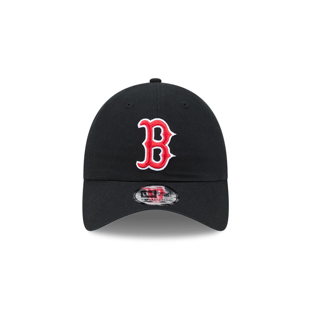 Boston Red Sox New Era Black Casual Classic Adjustable Hat