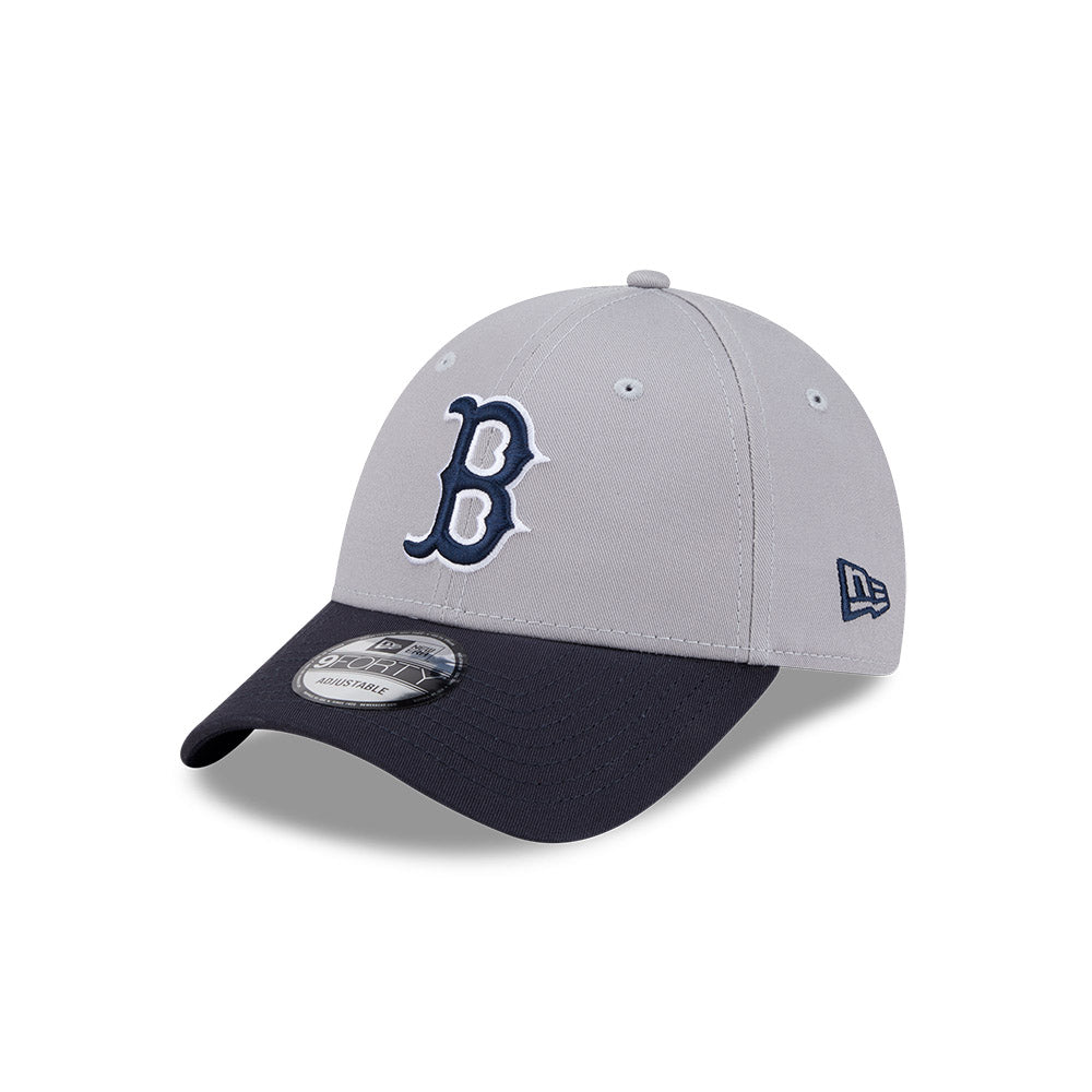 Boston Red Sox New Era 9Forty Grey/Navy Snapback Hat