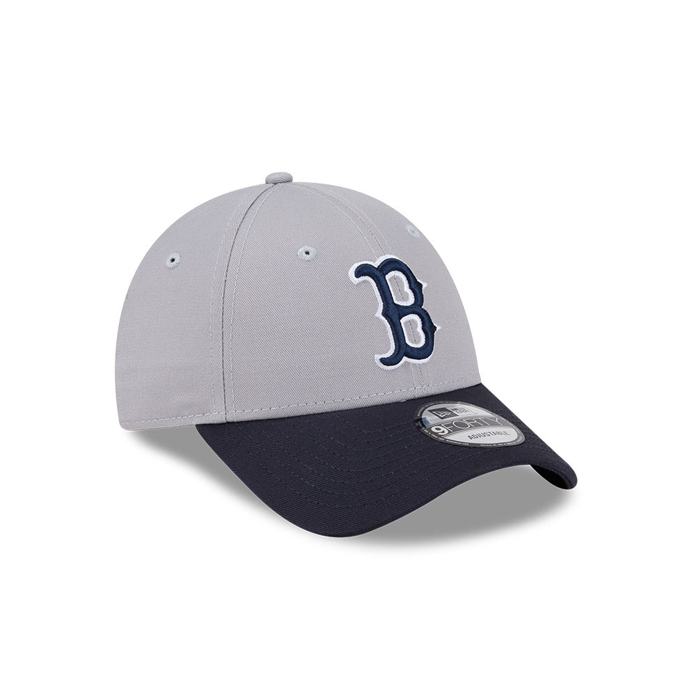 Boston Red Sox New Era 9Forty Grey/Navy Snapback Hat